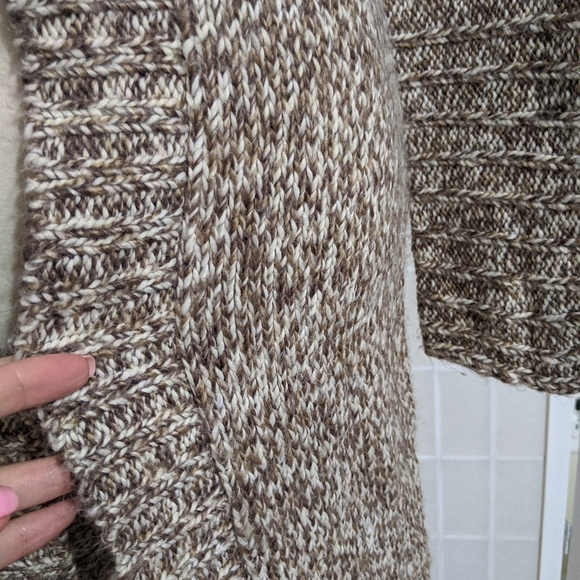 Vintage 70s chunky knit long cardigan sweater - Picture 9 of 9